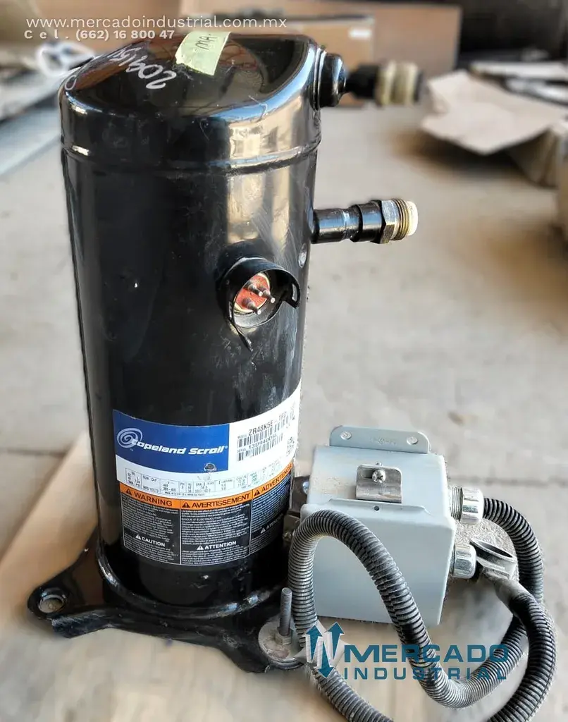 Compresor de espiral trifásico 4 Ton 460V  modelo ZR48K5E-TFD-130 marca Copeland - imagen 1