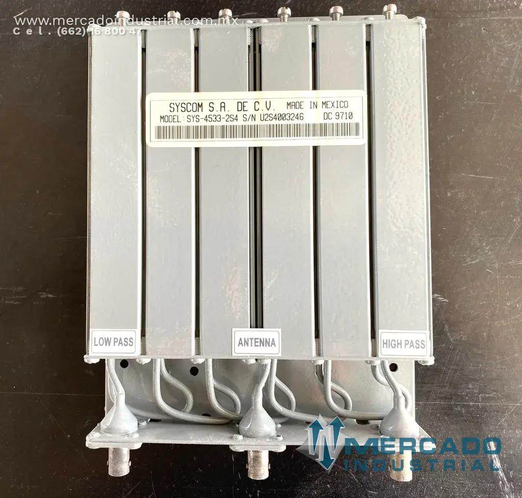 Duplexer UHF 440-470 MHZ modelo SYS-4533-254 marca SYSCOM - imagen 1