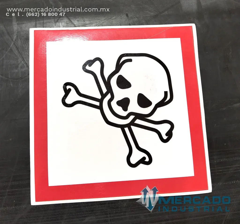 PICTOGRAMA GHS06 TOXICO IDENTIFICACION DE PRODUCTOS QUIMICOS POR CAMBIO DE LA NOM-018-STPS-2015 - imagen 1
