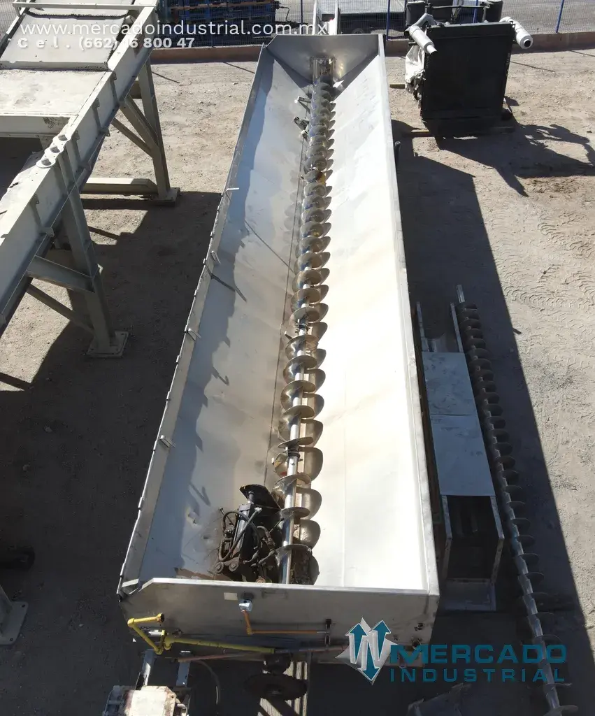 Tolva receptora en acero inoxidable 2.44 m x 12.18 m - imagen 1