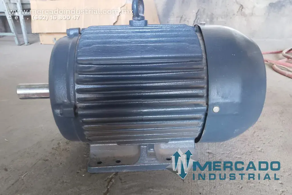 Motor eléctrico 5 HP 6 polos 1175 RPM marca WEG - imagen 1