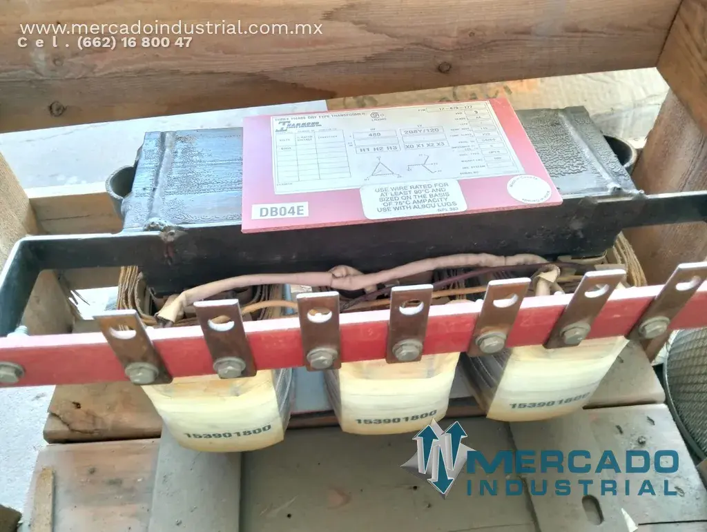 Transformador trifásico 9KVA 480V modelo DBD4E marca Hammond power solutions - imagen 1
