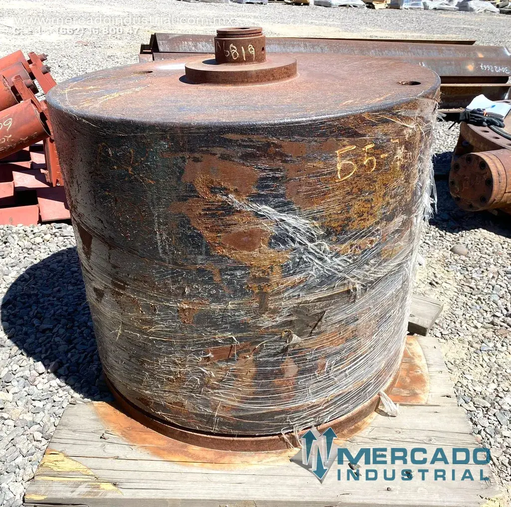 Pistón hydroset cilíndrico 29" acero 4140 parte 2205-0 marca Boliden - imagen 1