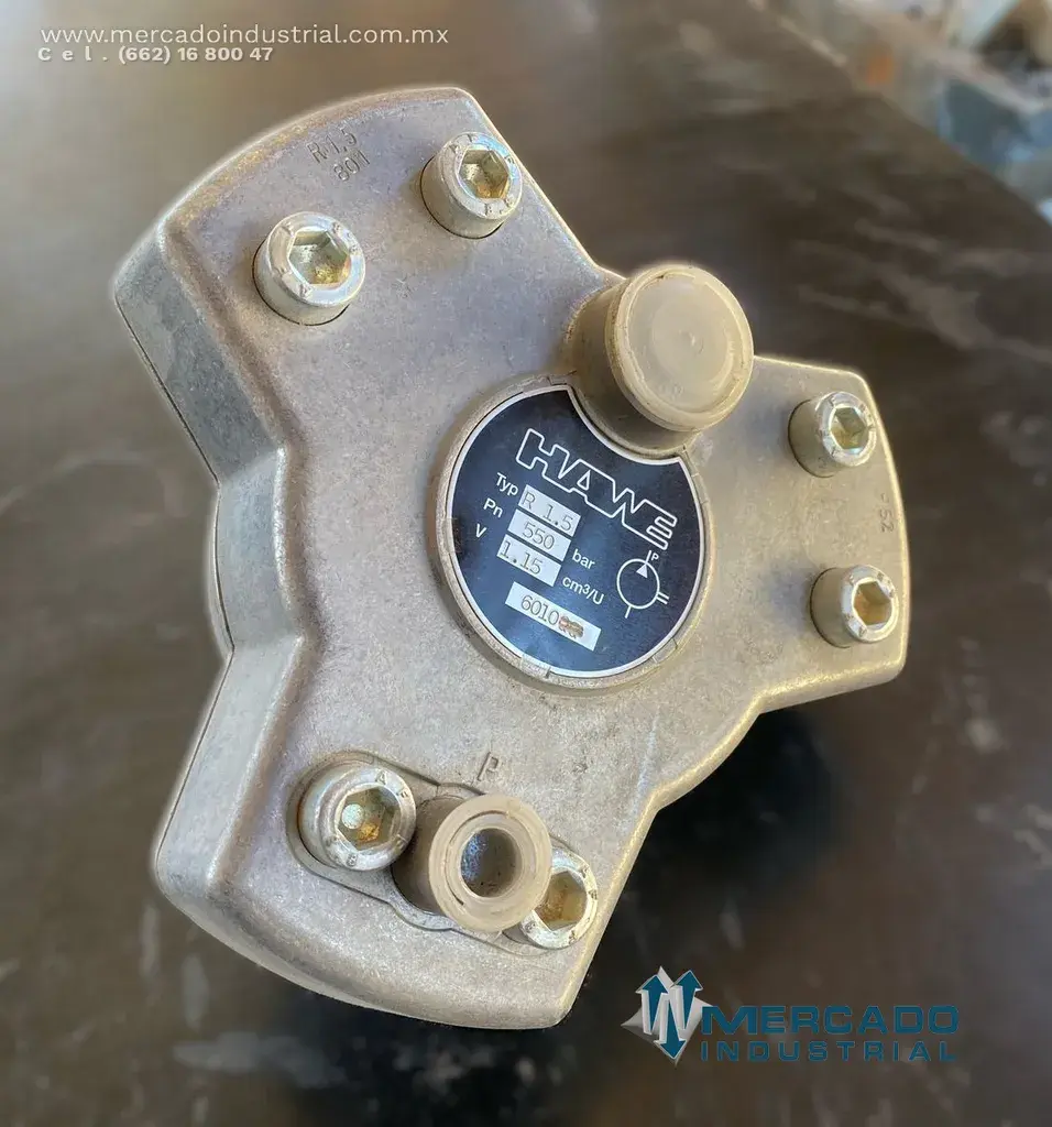 Bomba para aceite R1.5 aluminio 550 BAR parte HAGT470876R1 marca HAWE - imagen 1