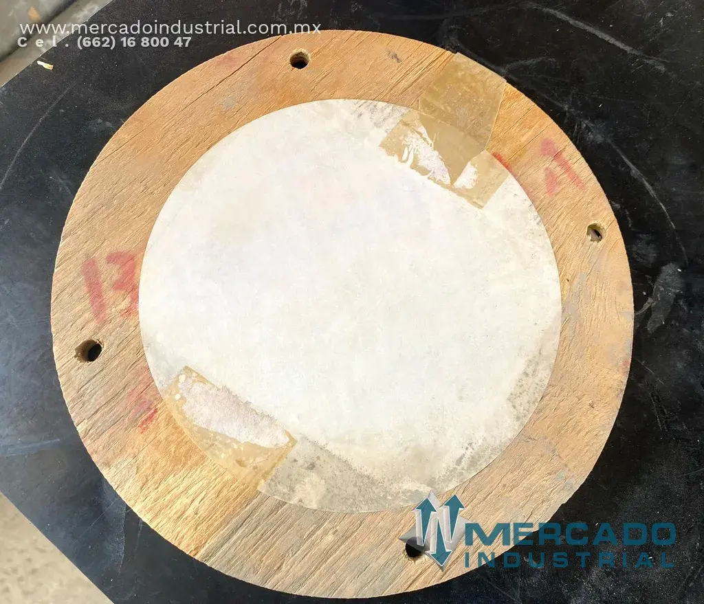 Disco de protección madera 8 5/8" para válvulas marca Flowserve - imagen 1