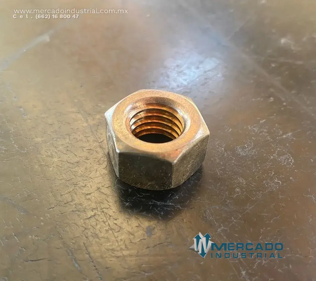 Tuerca hexagonal de bronce 1/2" parte 2047V005 marca P&H - imagen 1