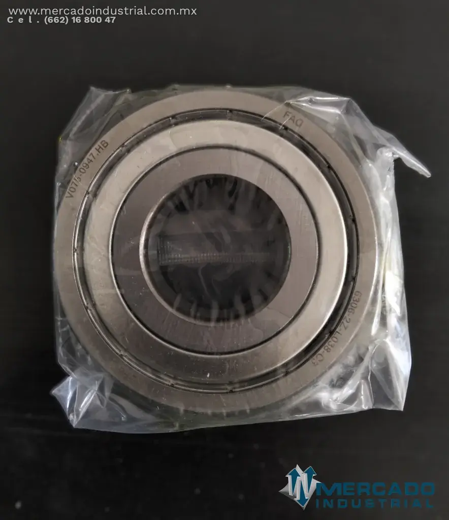 FAG 6306-2ZC3 BALERO MOTOR BOMBA DE AGUA SIMBAS (SB-01 Y SB-02) - imagen 1