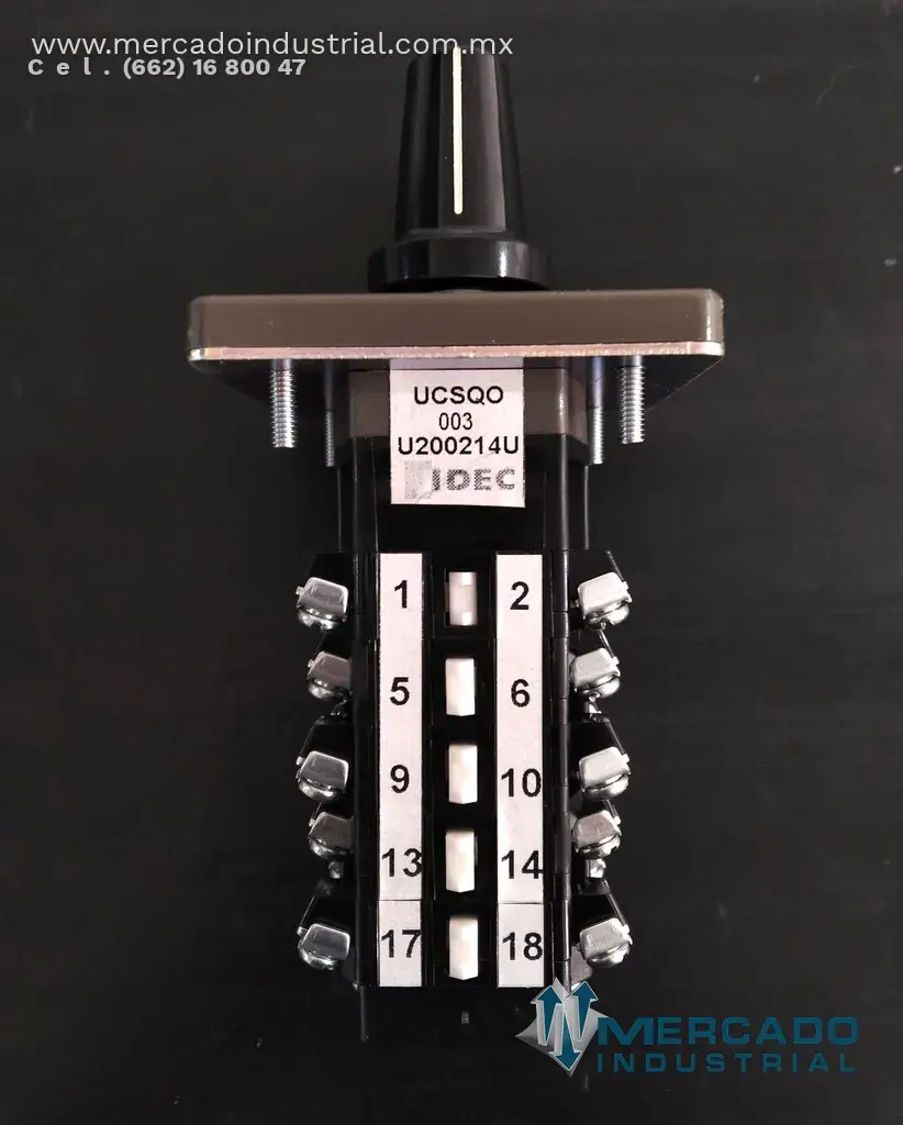 IDEC UCSQO553 PB CONMUTADOR ELECTRICO DE 10 CONTACTOS (SB-01 Y SB-02) - imagen 1