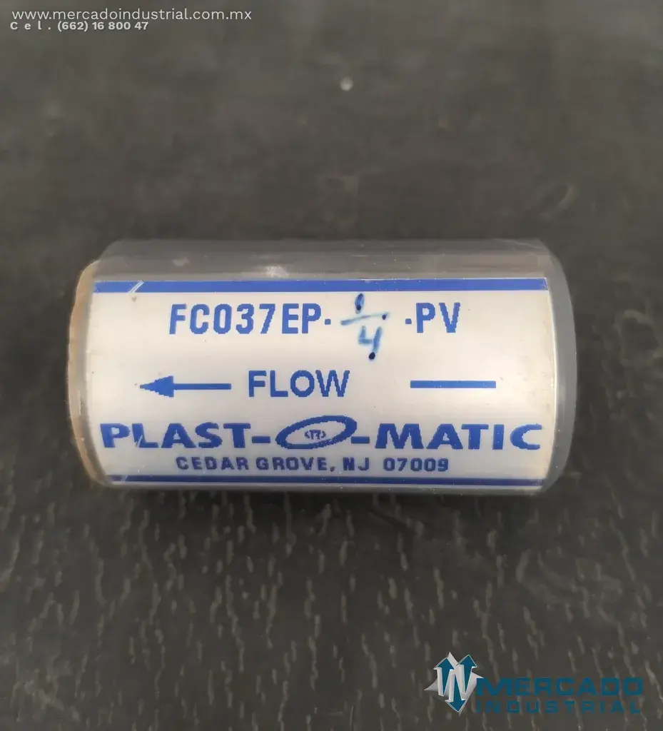 PLASTOMATIC FLOW RESTRICTOR 1/4 GPM-3/8 THREAD 303-204 - imagen 1