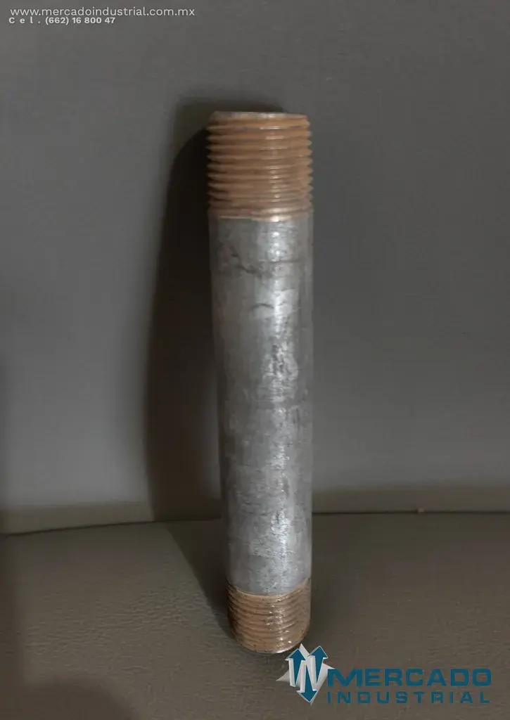 NIPLE GALVANIZADO DE 3/8'' X 4'' - imagen 1