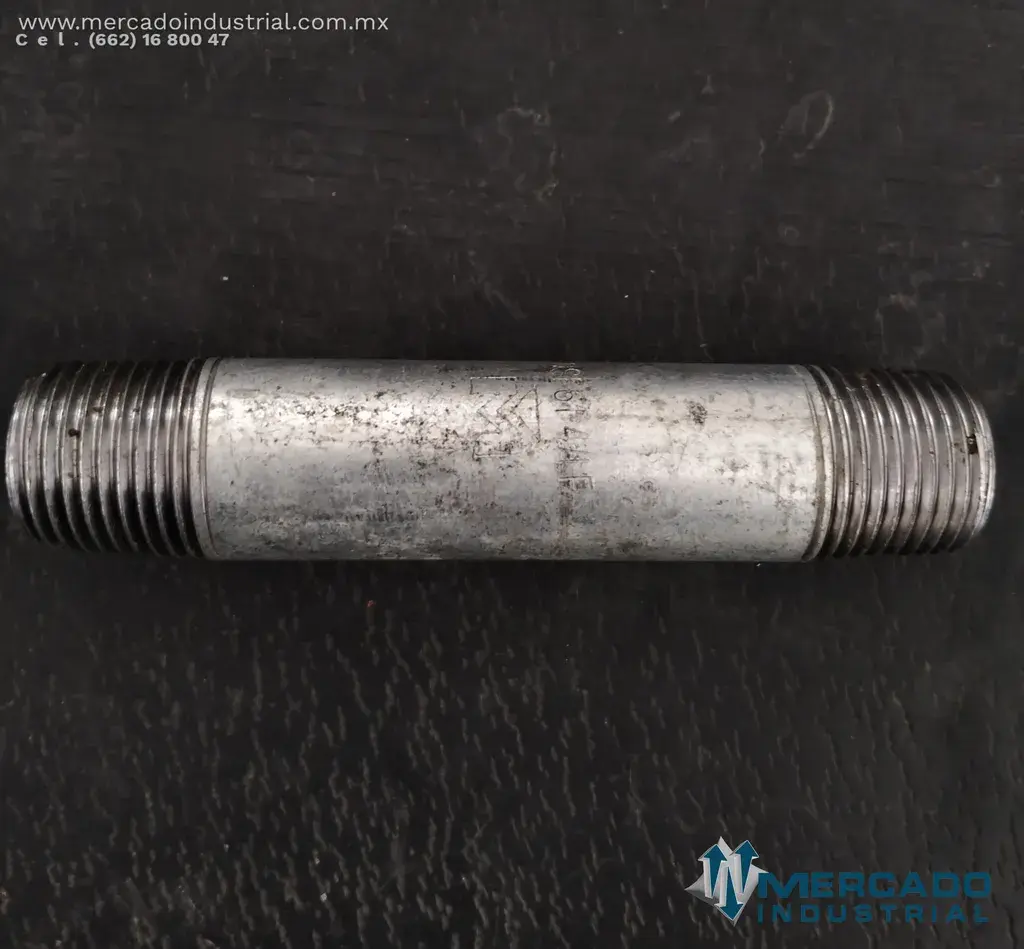 MYERS NIPLE GALVANIZADO DE 1/2'' X 4'' - imagen 1