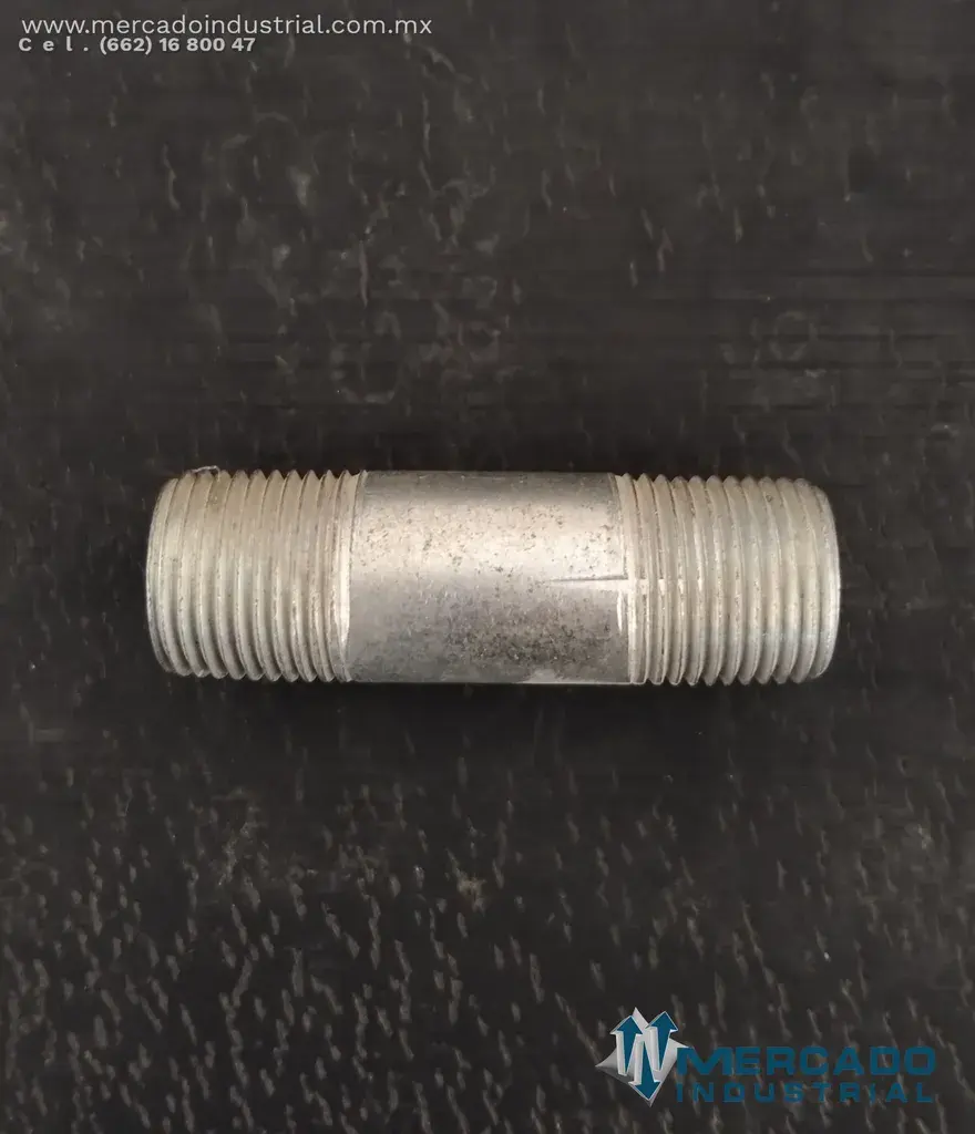 NIPLE GALVANIZADO DE 3/8'' X 2'' - imagen 1