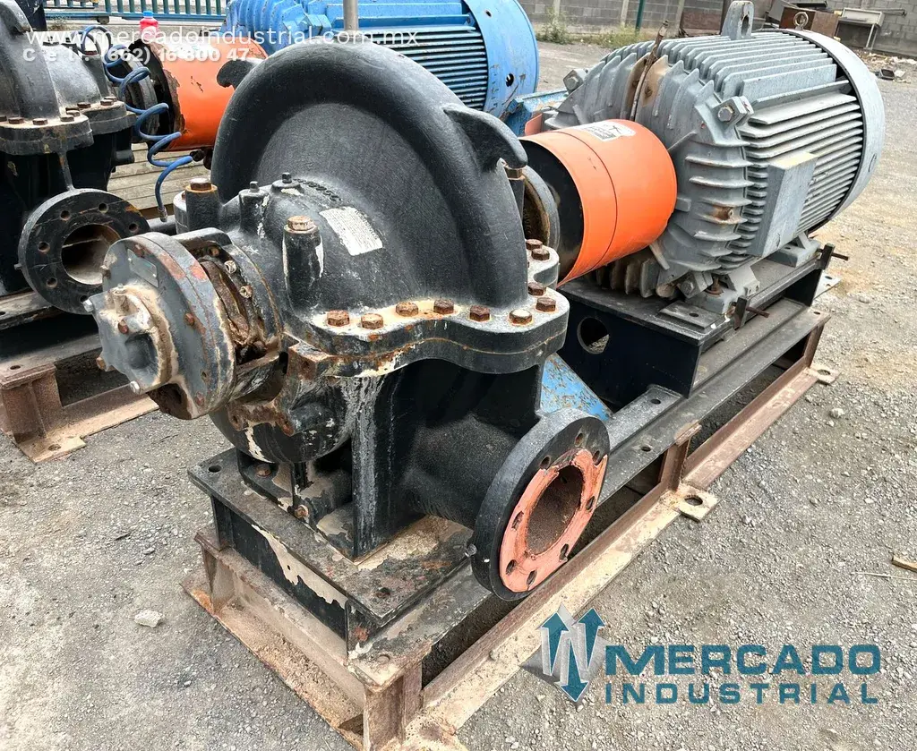 Bomba alta presión 8x6" con motor 350 HP marca Flowserve - imagen 1