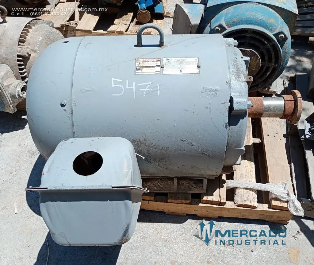 Motor eléctrico 125 HP 4 polos 1785 RPM marca Lincoln Motors - imagen 1