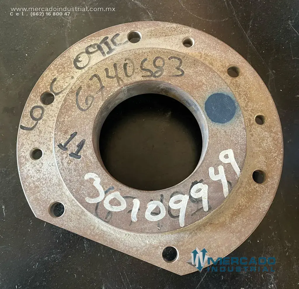 Tapa reductor de acero 20.5 cm x 4.2 cm parte 140 marca Flender - imagen 1