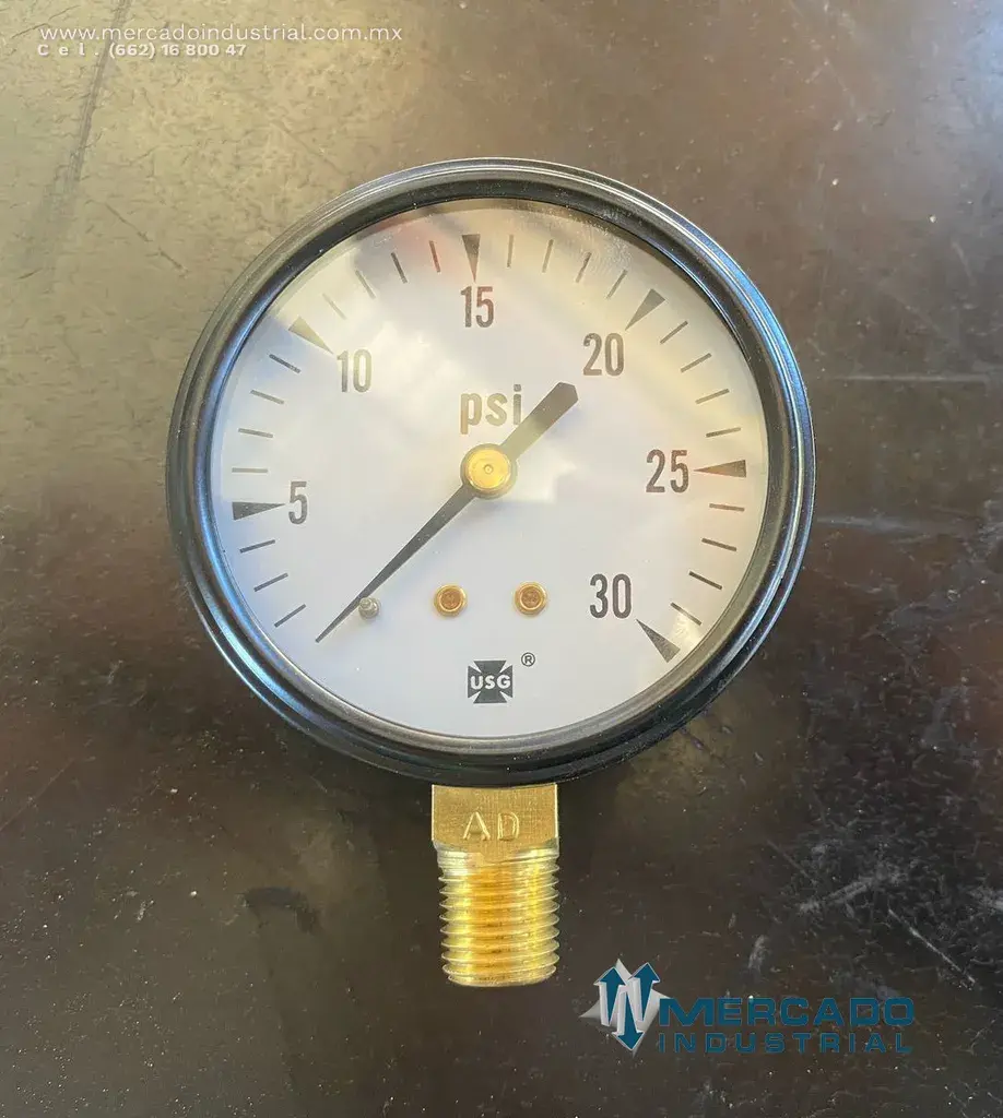 Manómetro de presión de aceite 30 PSI parte 89Z130D1 marca P&H - imagen 1