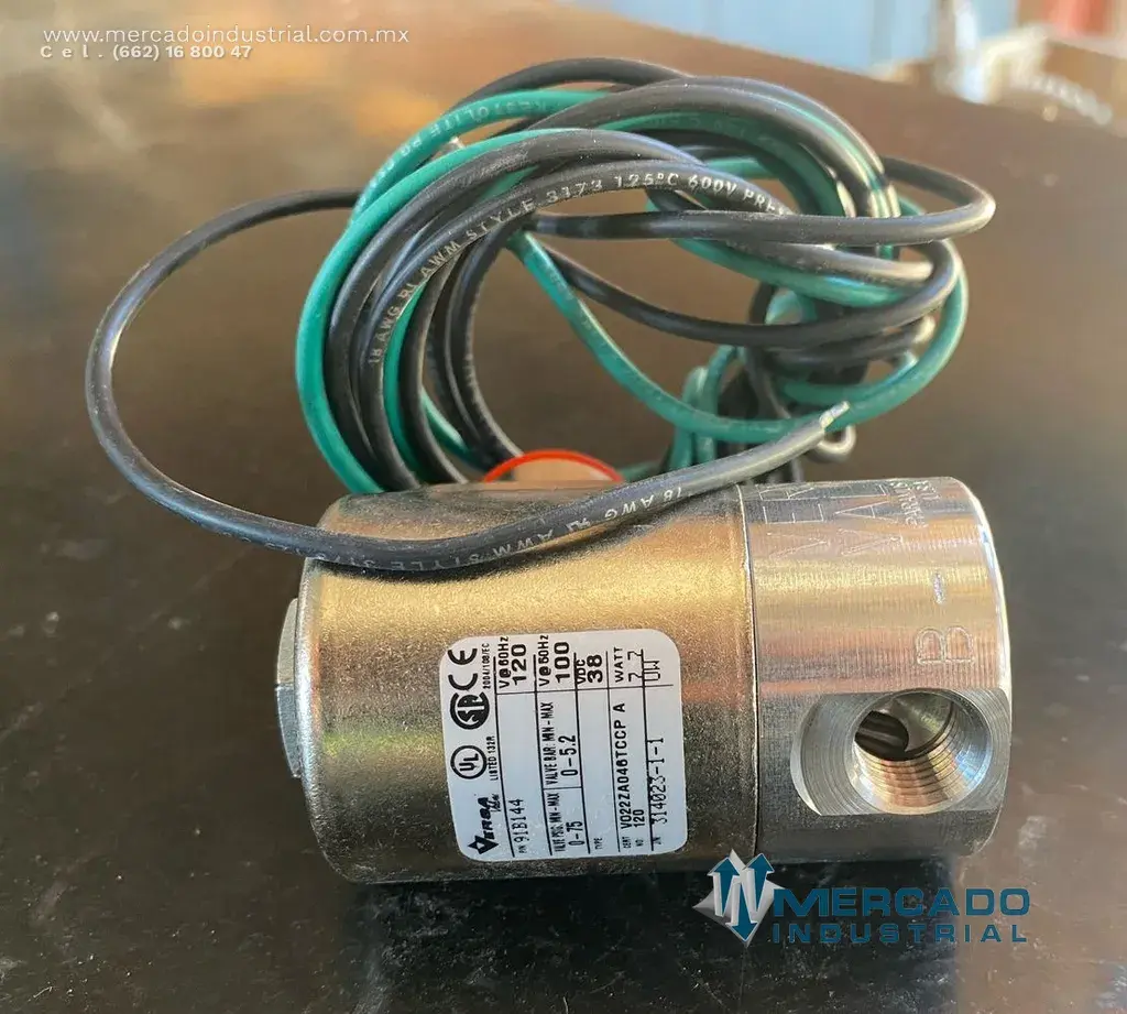Válvula 1.2 cm 75 PSI parte 91B144 marca Versa - imagen 1