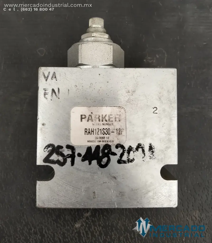 PARKER VALVULA DE ALIVIO EN LINEA PUERTOS DE 3/4" - imagen 1