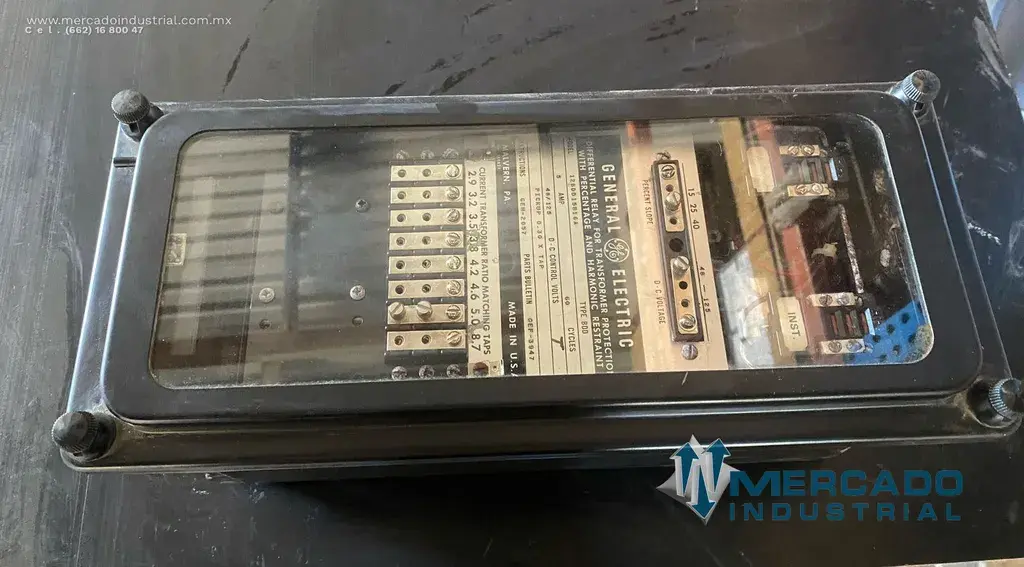 Relevador diferencial 125 V DC modelo 12BDD15B16A marca General Electric - imagen 1