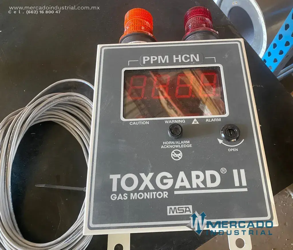 Monitor de gases 0 a 50 PPM con calibrador y sensor de HCN modelo Toxgard II marca MSA - imagen 1
