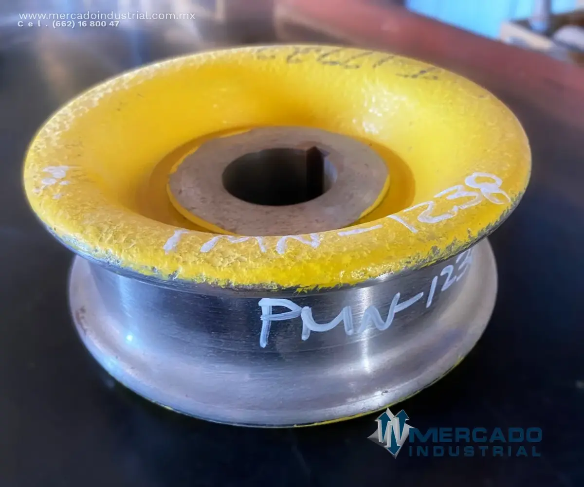 Rueda plana de acero 6 7/8" x 2 1/2" parte T-17722 marca SHEPARD NILES - imagen 1