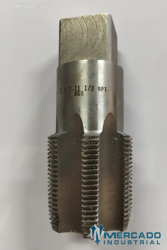 WESTON MACHUELO CONICO PARA TUBO NPT ROSCA RECTIFICADA HSS DE 1 1/2" 11 1/2" HILOS POR PULGADA (5-764-009) - imagen 1