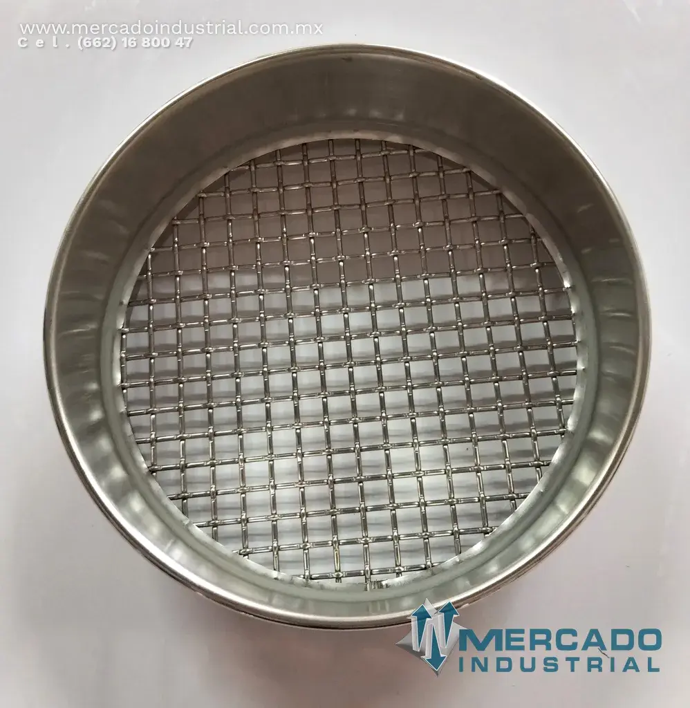 Tamiz para laboratorio malla 3/8" abertura 9.55 mm (0.375") marca W.S. TYLER - imagen 1