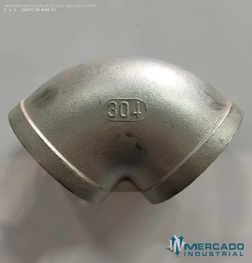 CODO 90° DE 2 ½" INOXIDABLE - imagen 1