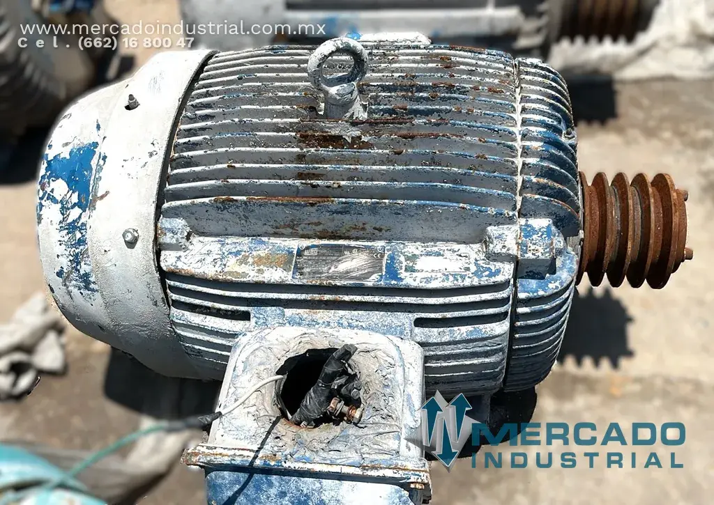 Motor eléctrico 40 HP 6 polos 1175 RPM marca WEG - imagen 1