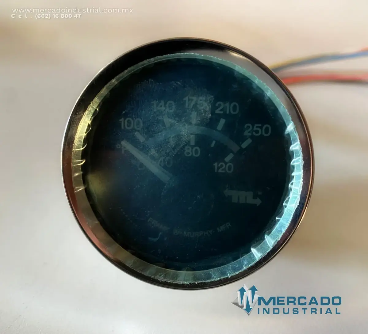 Manómetro temperatura refrigerante parte 78-70-0008 marca Murphy - imagen 1