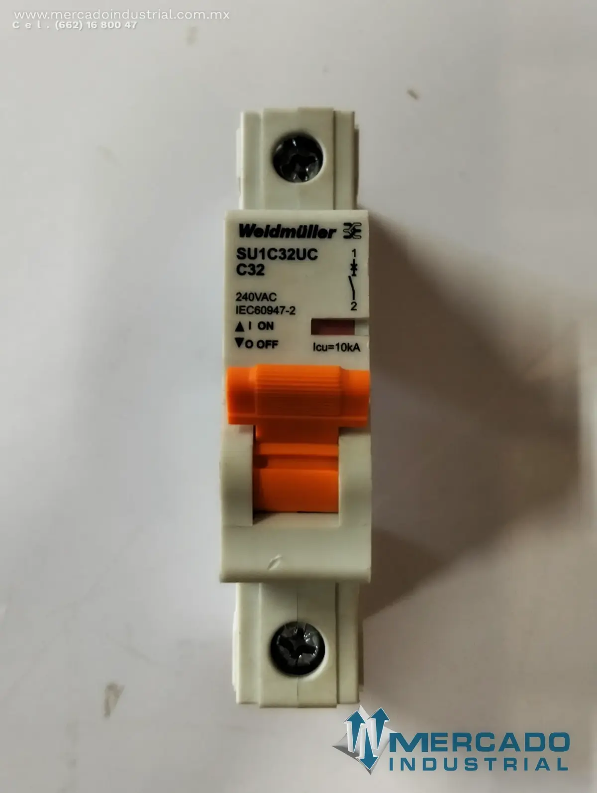 WEIDMULLER 1009097 CIRCUIT BREAKER 32A RAIL MOUNT (LP12-MPV) - imagen 1