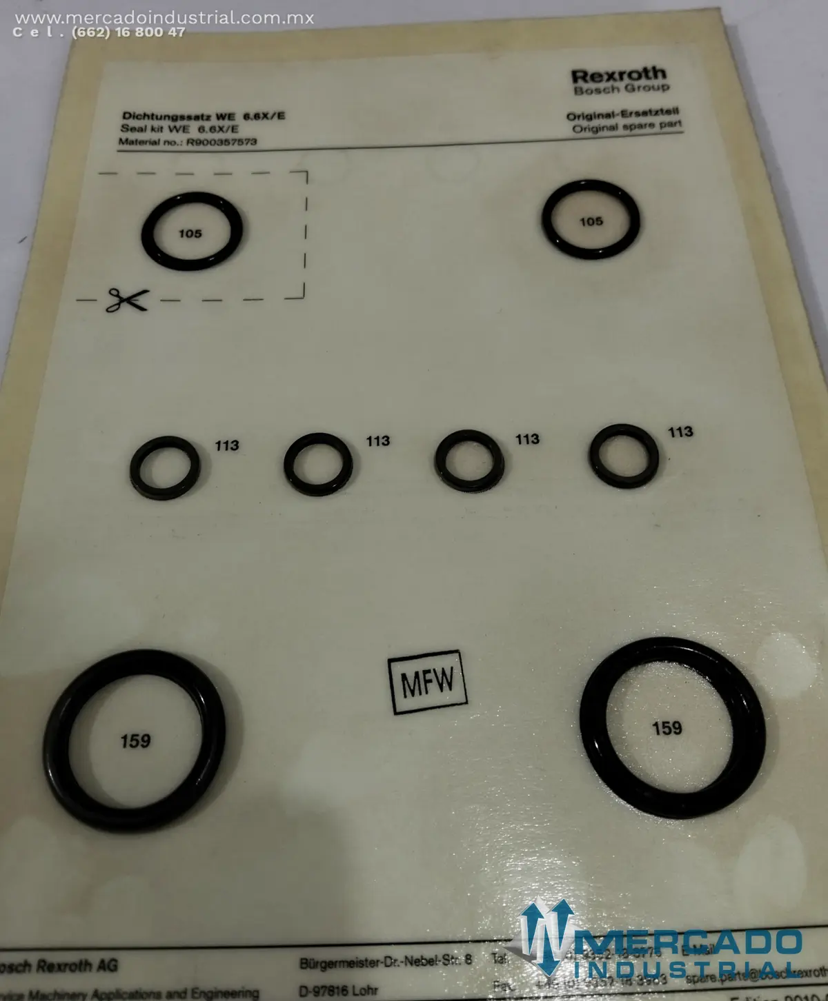 54418546 SEAL KIT VALVE 4 WAY - imagen 1