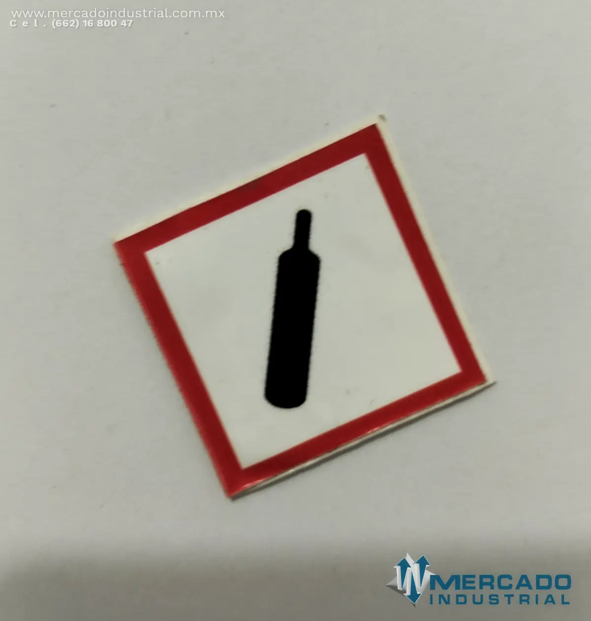 PICTOGRAMA GHS04 GAS PRESURIZADO 3.1 CM IDENTIFICACION DE PRODUCTOS QUIMICOS POR CAMBIO DE LA NOM-018-STPS-2015 - imagen 1