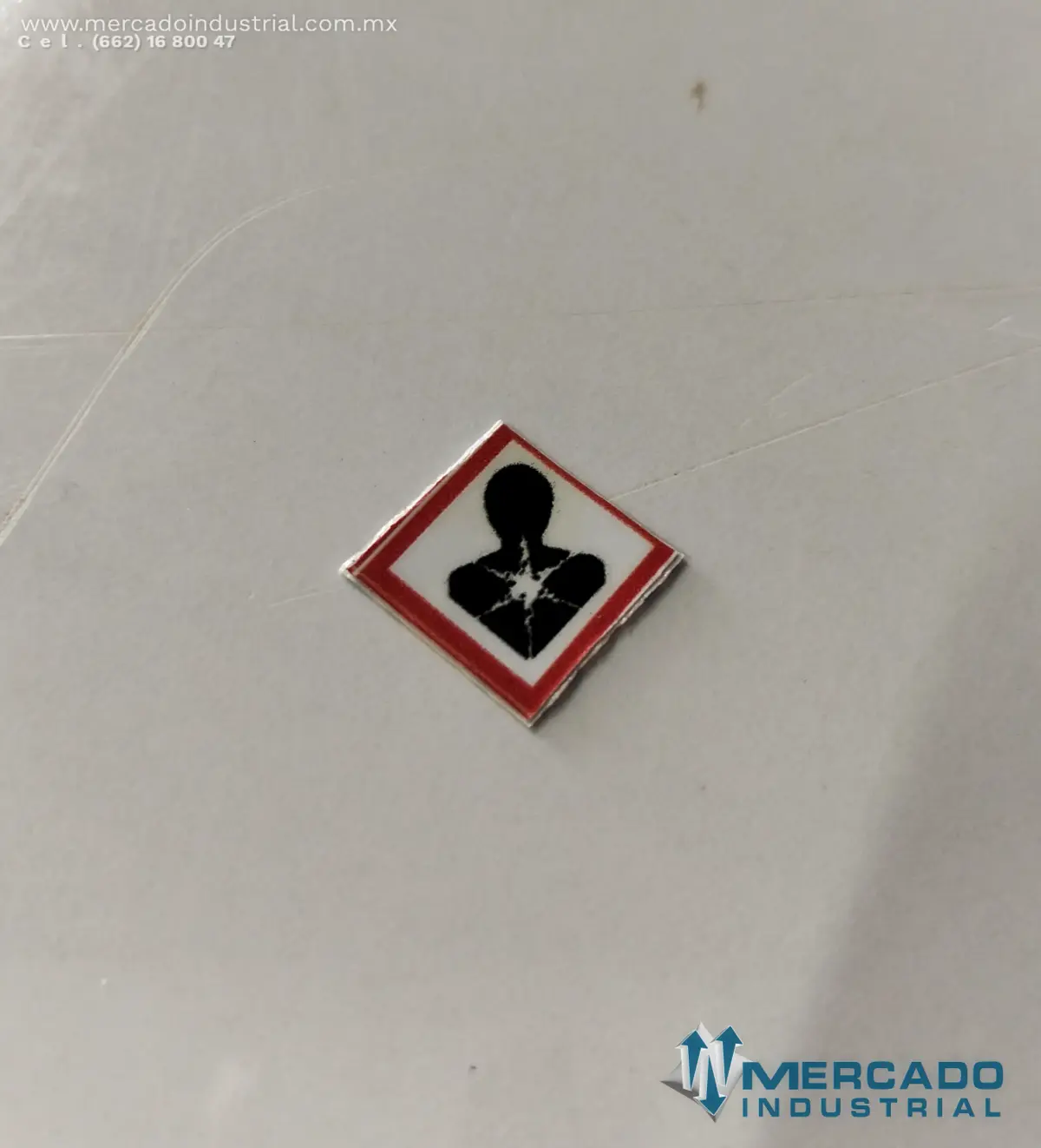 PICTOGRAMA GHS08 PELIGRO PARA EL CUERPO MUTAGENO CARCINOGENO REPROTOXICO 1.2 CM  IDENTIFICACION DE PRODUCTOS QUIMICOS POR CAMBIO DE LA NOM-018-STPS-2015 - imagen 1