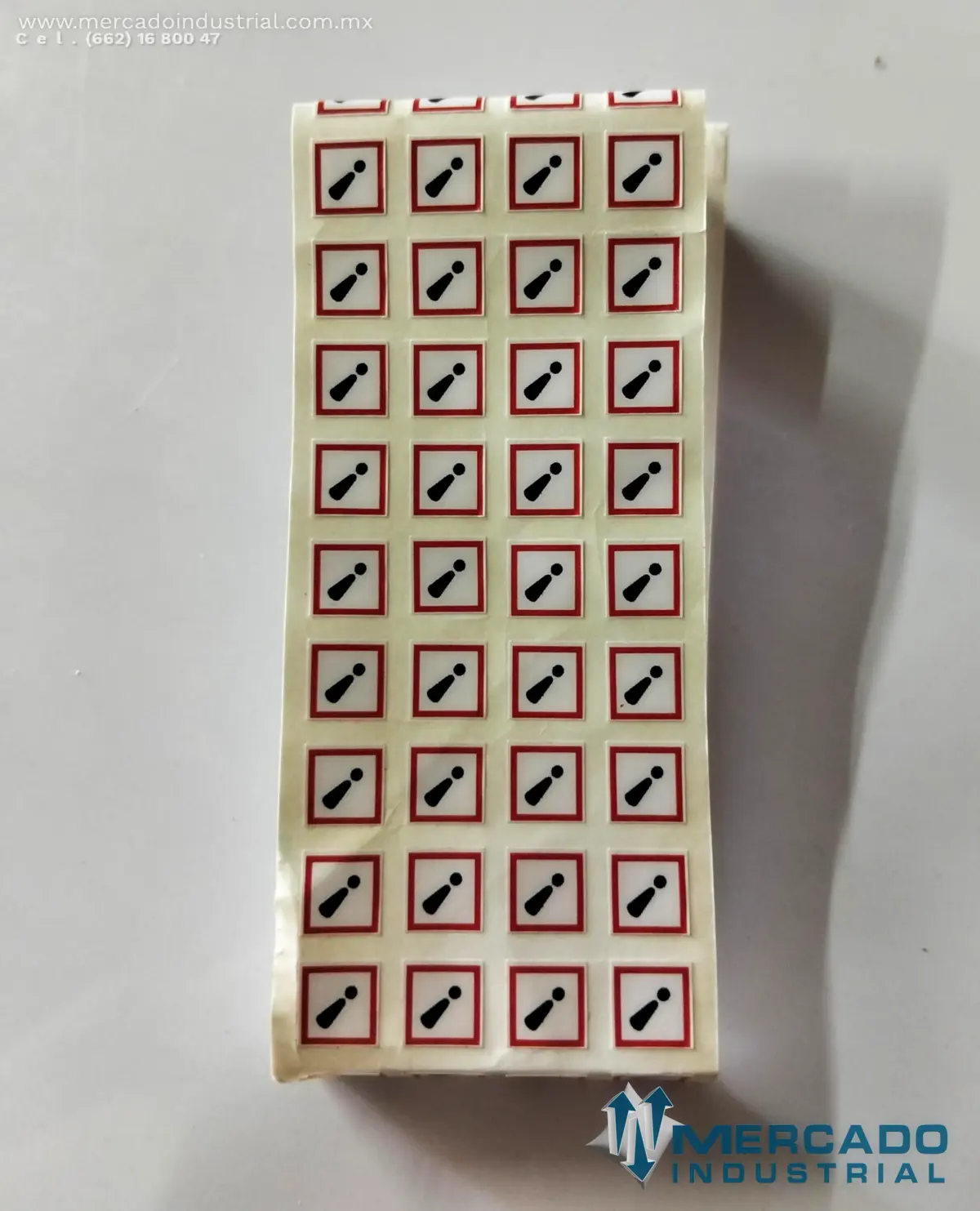 PICTOGRAMA GHS07 PELIGRO PARA LA SALUD 1.2 CM IDENTIFICACION DE PRODUCTOS QUIMICOS POR CAMBIO DE LA NOM-018-STPS-2015 - imagen 1