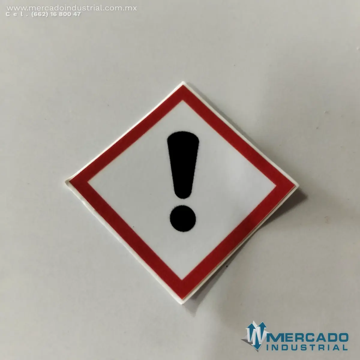 PICTOGRAMA GHS07 PELIGRO PARA LA SALUD 3.1 CM IDENTIFICACION DE PRODUCTOS QUIMICOS POR CAMBIO DE LA NOM-018-STPS-2015 - imagen 1