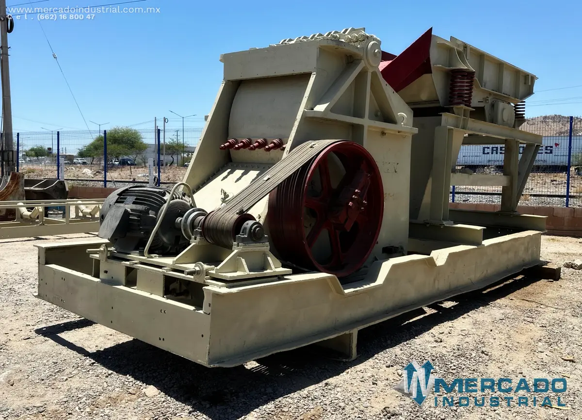 Quebradora de quijada 27x42 equipado con alimentador vibratorio marca KUE-KEN CRUSHER - imagen 1