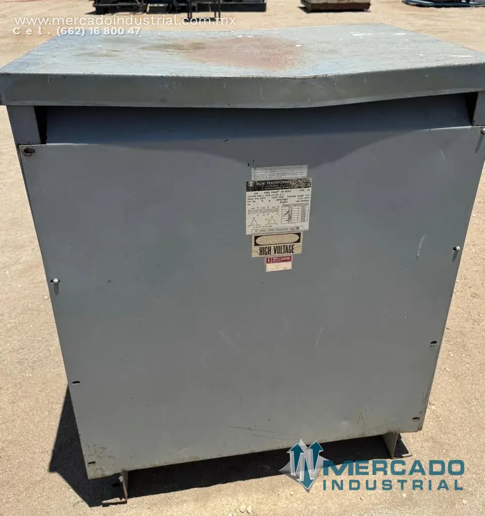 Transformador tipo seco 225 KVA 480 - 240/120V marca MGM Transformer Company - imagen 1