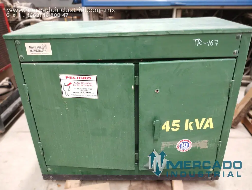 Transformador de pedestal 45 KVA 13200 – 220/127V marca IG - imagen 1