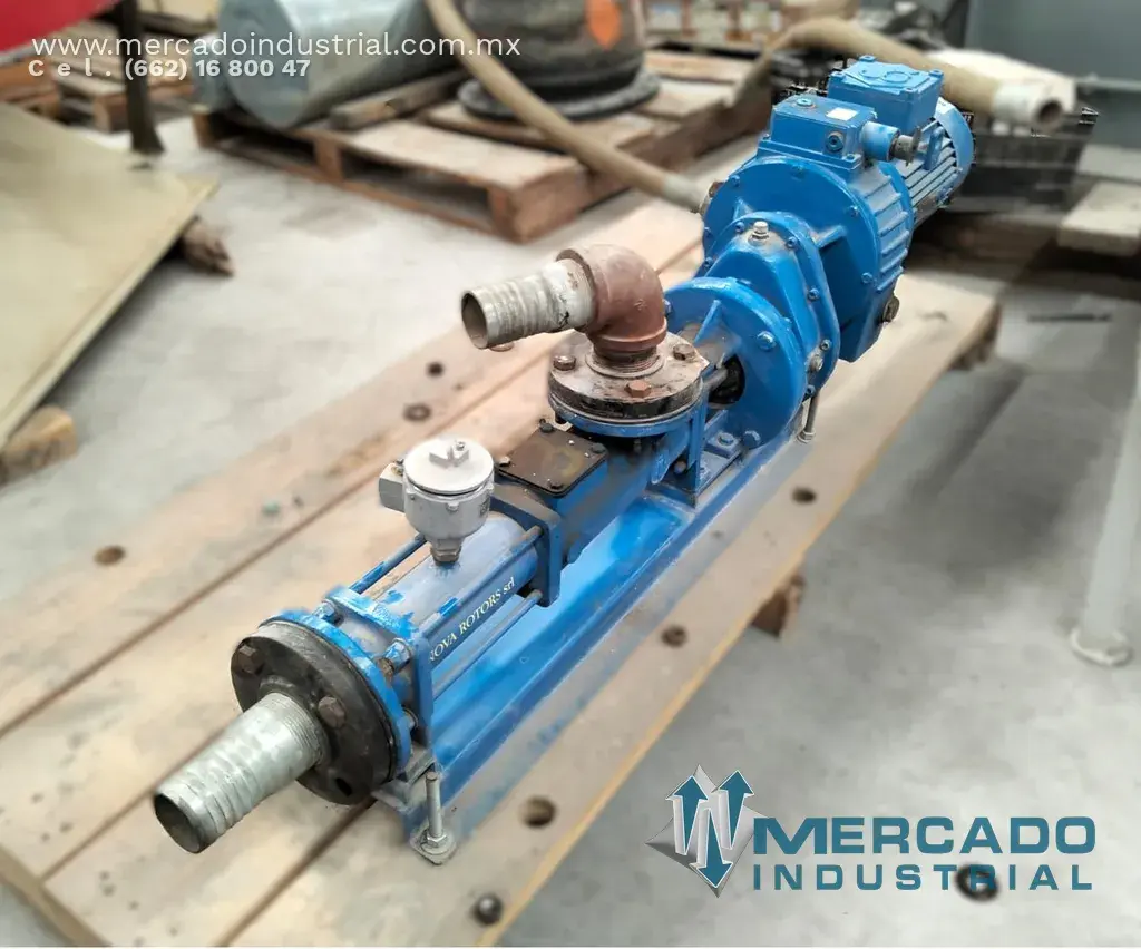 Bomba de cavidad progresiva de 2 1/2" X 2 1/2" con motor 3 HP marca NOVA ROTORS - imagen 1
