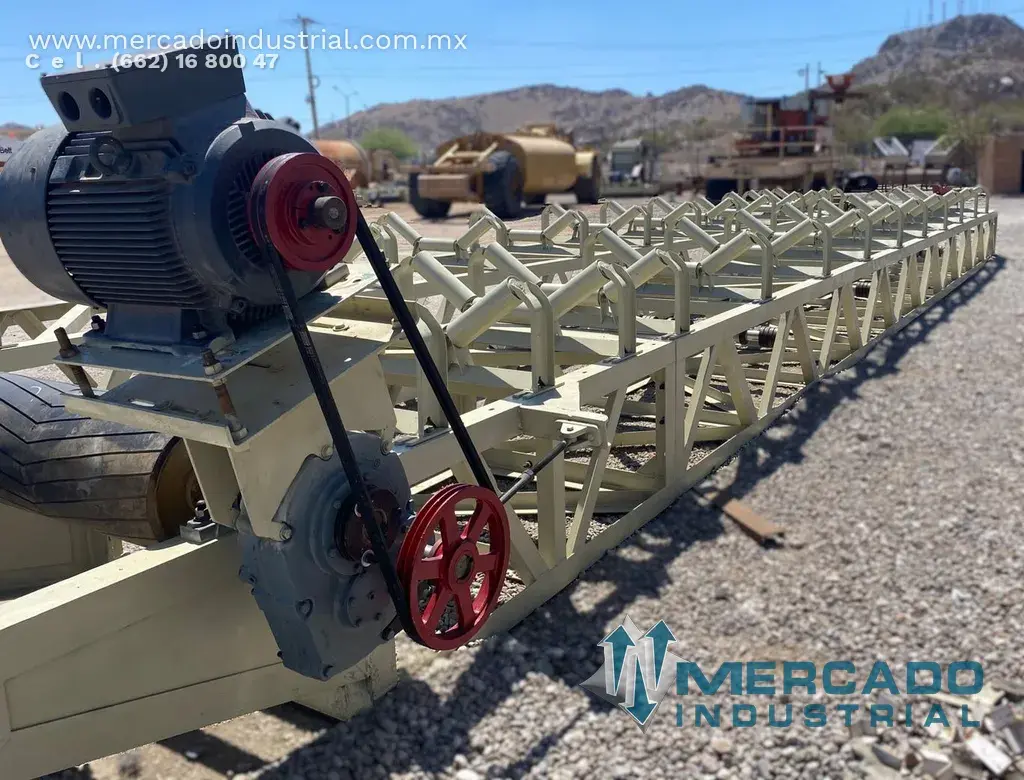 Banda transportadora tipo chapulín de 36” x 100 ft de largo marca MI COMPONENTS - imagen 1