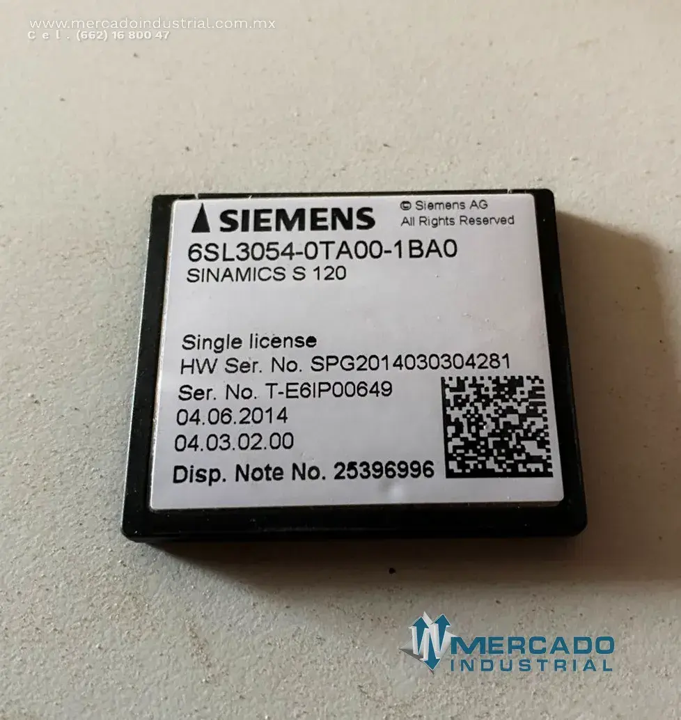 Tarjeta flash compacta 2 GB modelo Sinamics S120 parte R80257D1 marca Siemens - imagen 1