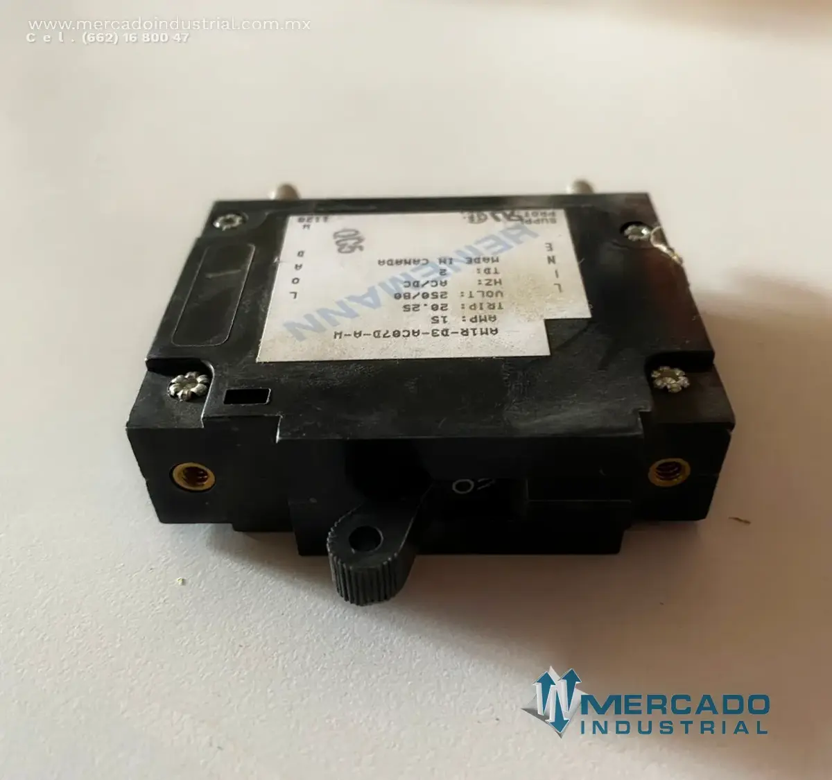 Térmico voltaje constante 250 V AC/DC 15 A parte AM1R-D3-AC07D-A-W marca Heinemann - imagen 1