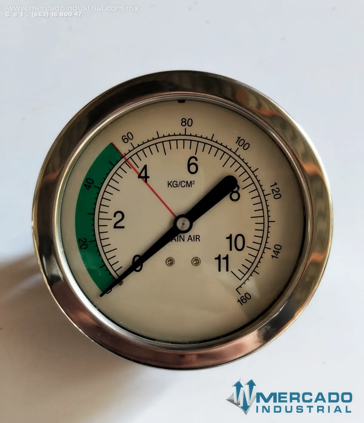 Manómetro de presión de aire 160 PSI modelo LFP312-SF-160 PSI marca BUCYRUS - imagen 1