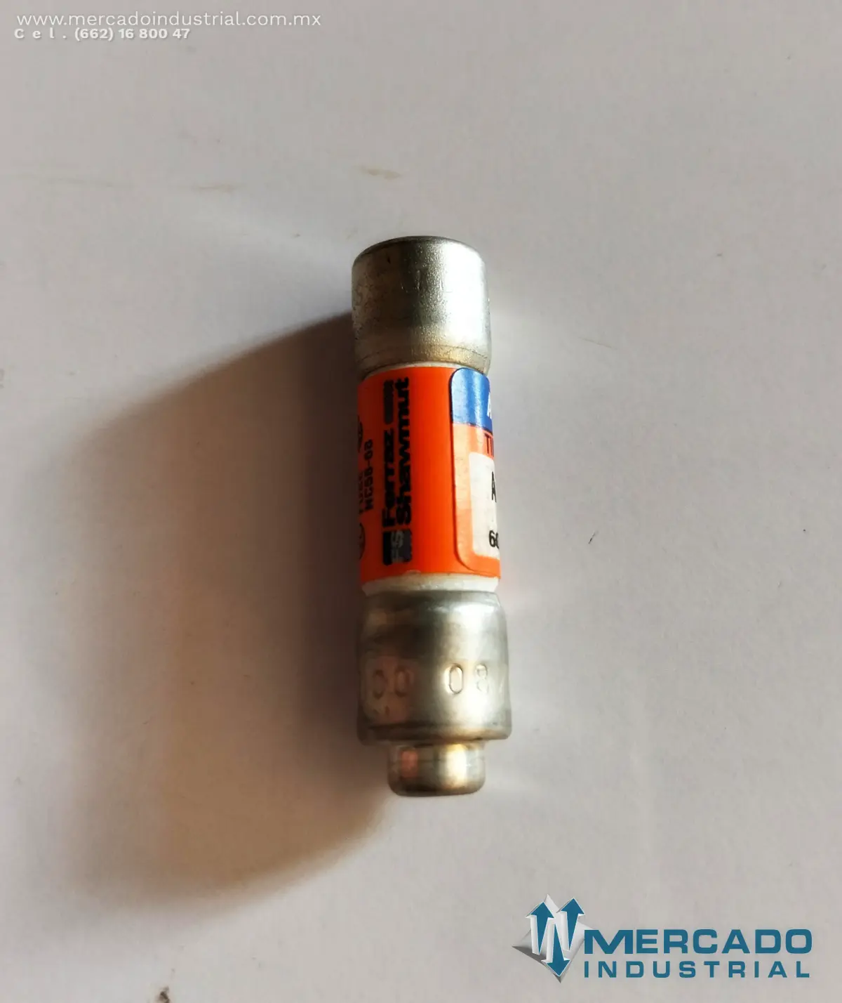 Fusible de alta capacidad 600V AC 300V DC 2A modelo Amp-Trap 2000 marca Ferraz Shawmut - imagen 1