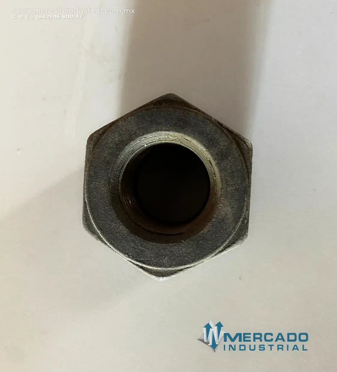 Tuerca hexagonal de acero 3/4" x 1" - imagen 1