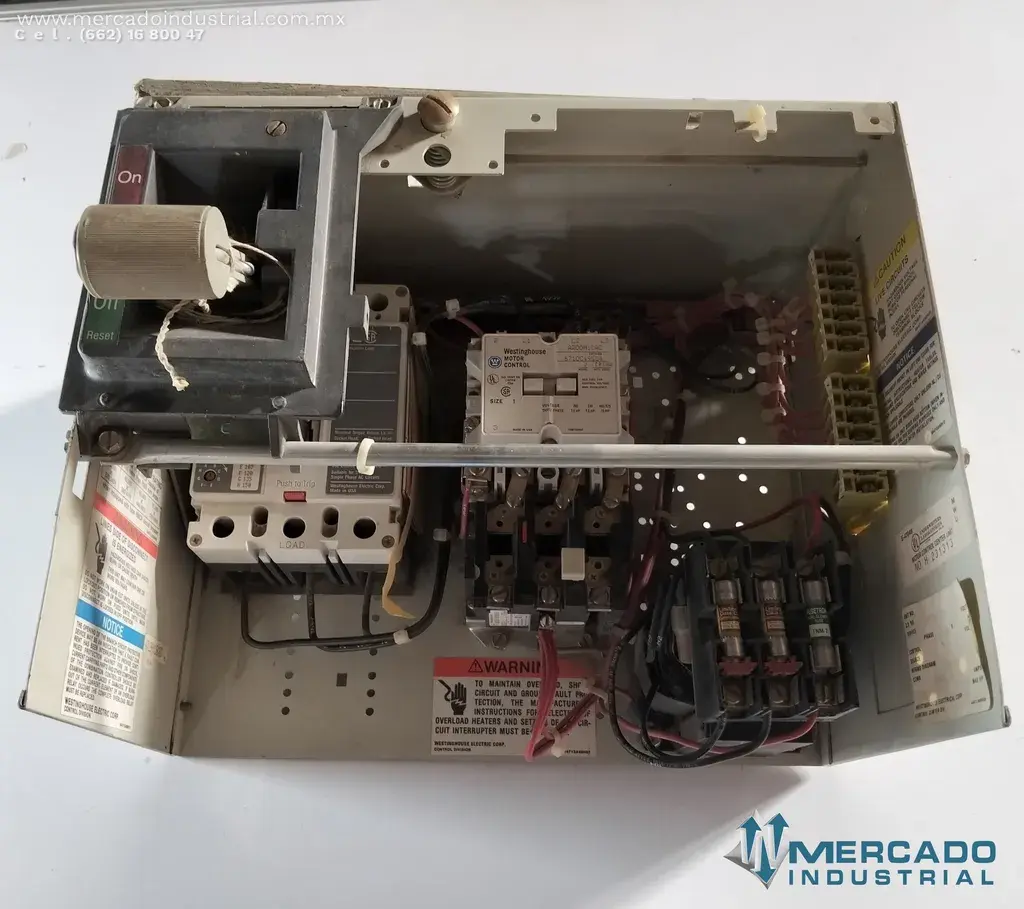 Arrancador de motor trifásico 480V 60Hz 15 Amps modelo 4713A99H99 marca Westinghouse - imagen 1