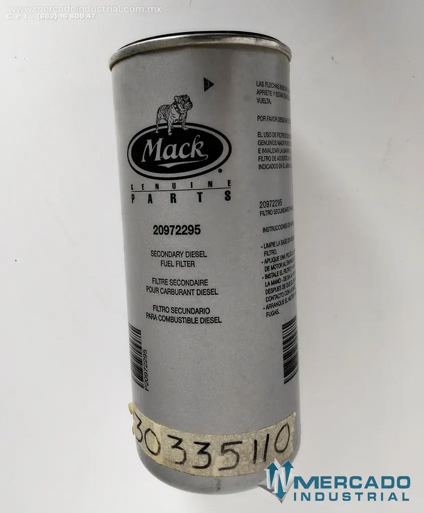 Filtro de combustible parte 20972295 marca Mack - imagen 1