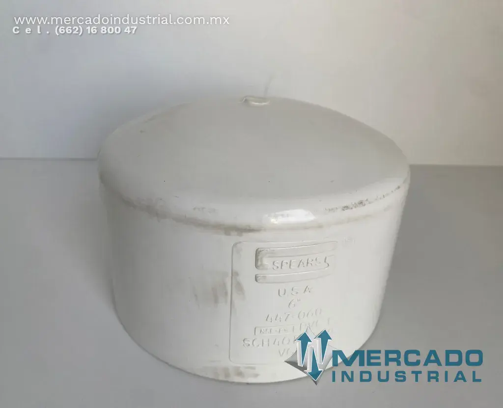 Tapa socket PVC 6" SCH40 parte 447-060 marca Spears - imagen 1