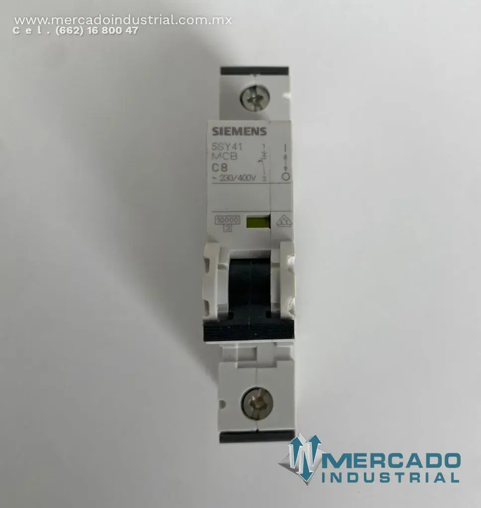 Interruptor automático monofásico 8A 400 V parte 5SY4108-7 marca Siemens - imagen 1